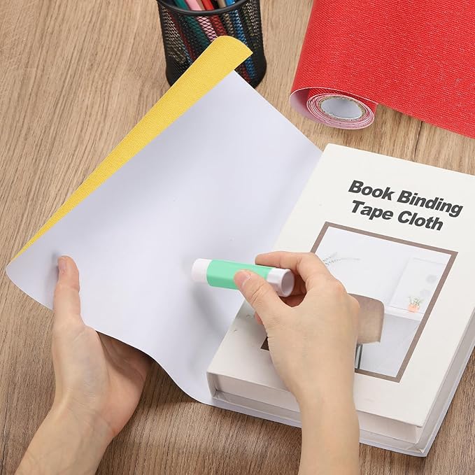 PATIKIL Book Binding Cloth, 51 x 11 Inches Book Cloth for Binding Repairing Fabric Surface Paper Backed Bookbinding Supplies, Black