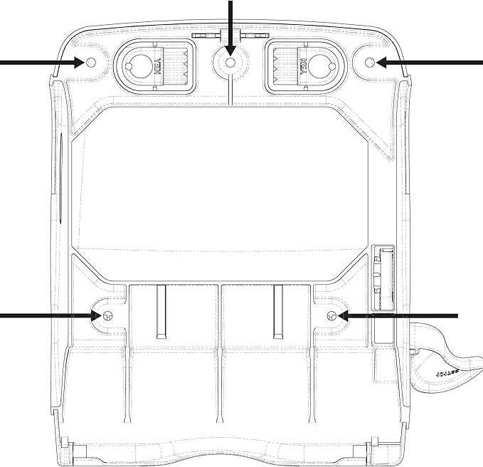 San Jamar Classic Element Paper Towel Dispenser Wall-Mounted Commercial Roll Dispenser, Fits All Core Sizes with Lever for Bathroom, Kitchens, and Restaurants, Plastic, Universal Paper, Black Pearl