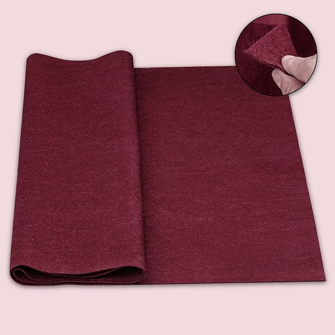 Felt Fabric 1.8 mm Thick 36" x 72" - Soft Durable Felt by The Yard Felt Sheets for Arts and Crafts, DIY Sewing, Crafting Projects (Dark Red) ﻿ ﻿ ﻿ ﻿ ﻿ ﻿ ﻿ ﻿ ﻿