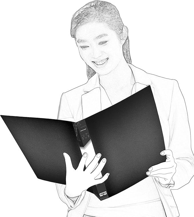 Presentation Book 40 Clear Pockets Sleeves Protectors Art Portfolio Clear Book for Artwork, Report Sheet, Letter(Can Accommodate 14 X 11inch)