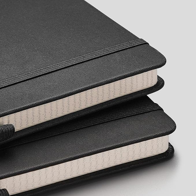 AHGXG Graph Paper Notebook 2 Pack - A5 Grid Paper Notebook/Journal Hardcover with 384 Pages, 120gsm Thick Graph Paper, Grid Paper for Math & Science Students 5.75'' × 8.38''