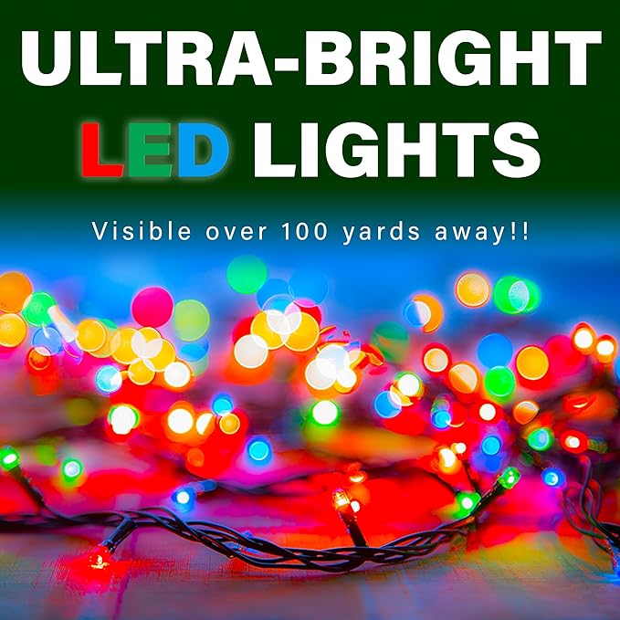 Fraser Hill Farm FFRS018-ORN1-GN Indoor/Outdoor Oversized Jeweled Ball Ornament w/Long-Lasting LED Lights, Green Holiday Decoration, 18"