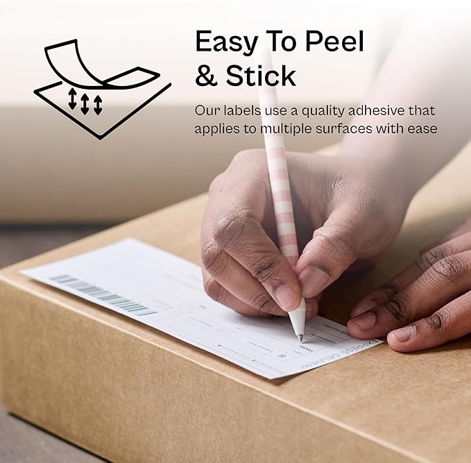 PSBM Thermal Transfer Labels, 4x2 Inch, 4 Rolls, 2875 Labels/Roll, 3 Inch Core, Perforated, Must Have Thermal Ribbon (Not Included)