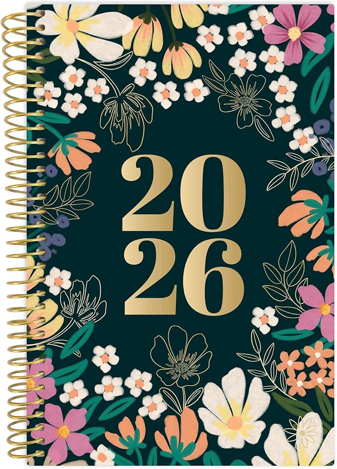bloom daily planners 2026 Pocket Planner - 4” x 6” - (January 2026 - December 2026) - MINI Weekly/Monthly Agenda Organizer & Calendar Book - Blooming Wildly