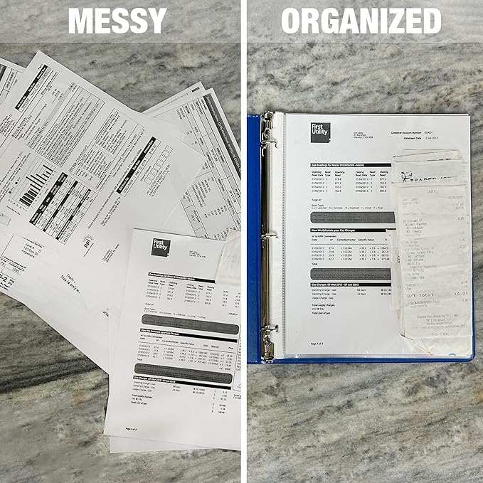 Samsill 200 Pack Sheet Protectors, 8.5x11 Inch Page Protectors for 3 Ring Binder, Standard Weight, Clear Protector, Letter Size, Top Loading, Acid Free