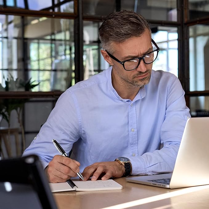 ZenZoi Executive Rollerball - Elegant Black Fine Point Smooth Writing Gel Ink. Luxury Pen for Men, Women. Refillable, Business, High-End Gift Set