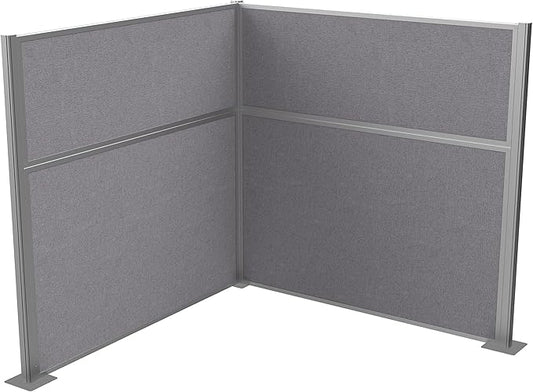 Versare Hush Panel Cubicle Kit | Workstation Partition Walls | Sound Dampening Cubicle Walls | Partitions for Desks
