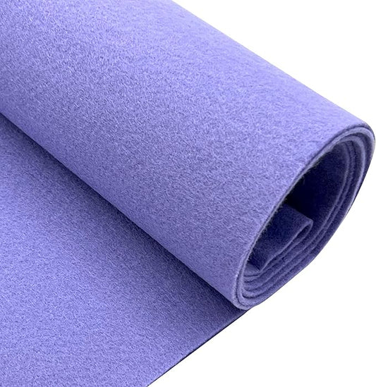 EOVEA | Acrylic Felt Fabric by The Yard - Non-Stiff, Soft Material - 72" Wide - 1.6mm Thick Felt Sheets for DIY Crafts, Sewing, Upholstery, Cushion, Padding(Lavender, 1 Yards)