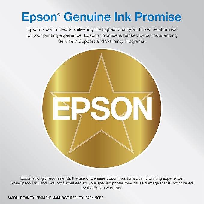Epson EcoTank Pro ET-5150 Wireless Color All-in-One Supertank Printer with Scanner, Copier, Plus Auto Document Feeder, Large, White