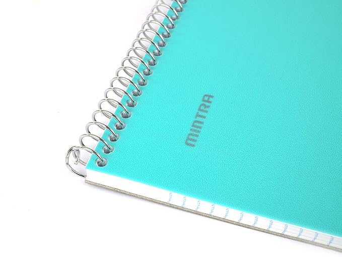 Mintra Office TOP BOUND Durable Spiral Notebooks (Teal, College Ruled 3pk)