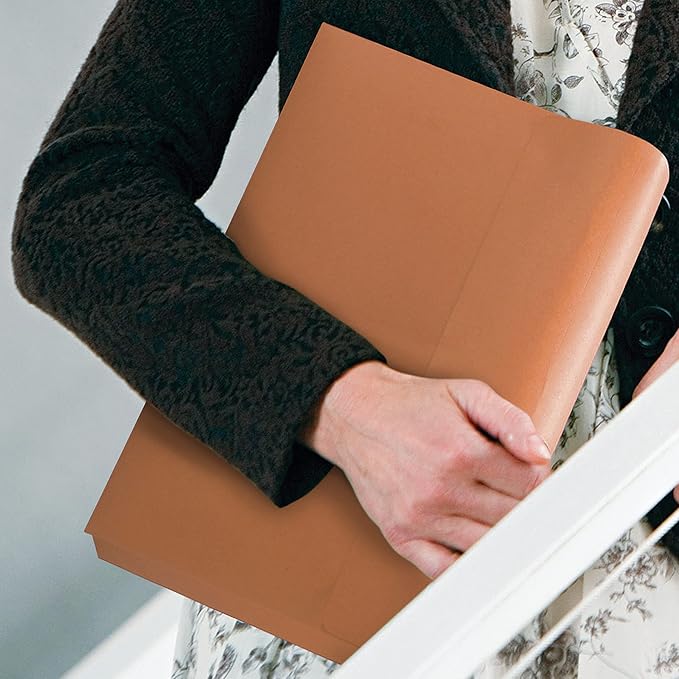 Smead 100% Recycled Expanding File Wallet with Flap and Cord Closure, 2" Expansion, Letter Size, Redrope, 10 per Box (77170)