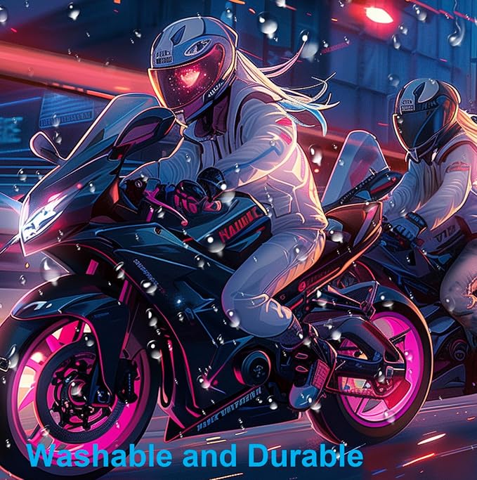 Anime Knight Motorcycle Mouse Pad Large Cool Sports Car Office Men's and Women's Desktop Pad, Super Large Motorcycle Computer Game Mouse Pad 35.4 x 15.7 Inches
