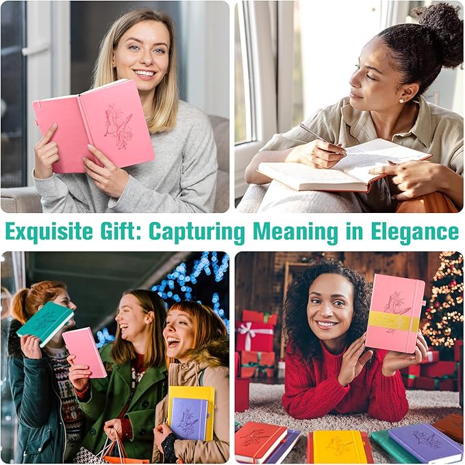 Lined Notebook Journal for Women Men, B5 College Ruled Notebook, 312 Numbered Pages Notebooks for Work, 100gsm Paper Daily Journal, Hardcover Vegan Leather Journals for Writing Office, Peacock Blue