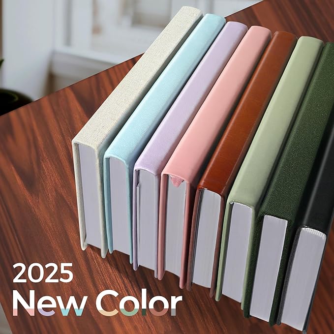 SUNEE 2026 Weekly & Monthly Hardcover Planner 5.5" x 8.3" - 12 Month (January 2026 - December 2026), Small Hardcover Planner, Pocket, Notes, 100 GSM Paper, Deep Green