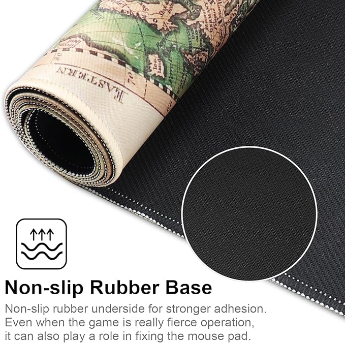 Professional Gaming Mouse Pad XXL & Computer Large Mouse Pad Table Mat(35.4x15.7x0.1IN, Ball)