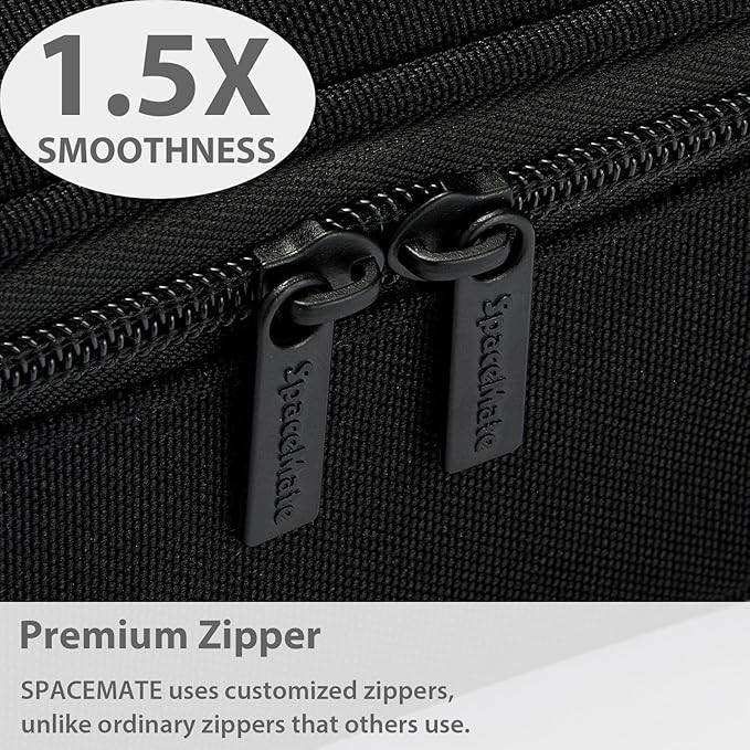 Pencil Case Pouch Box Bag School Supplies Girls Boys Kids, Cute Preppy Stuff Large Big Capacity Aesthetic Pen Organizer, Back to College Stationary, Black, Classic Stlye, 1800ml