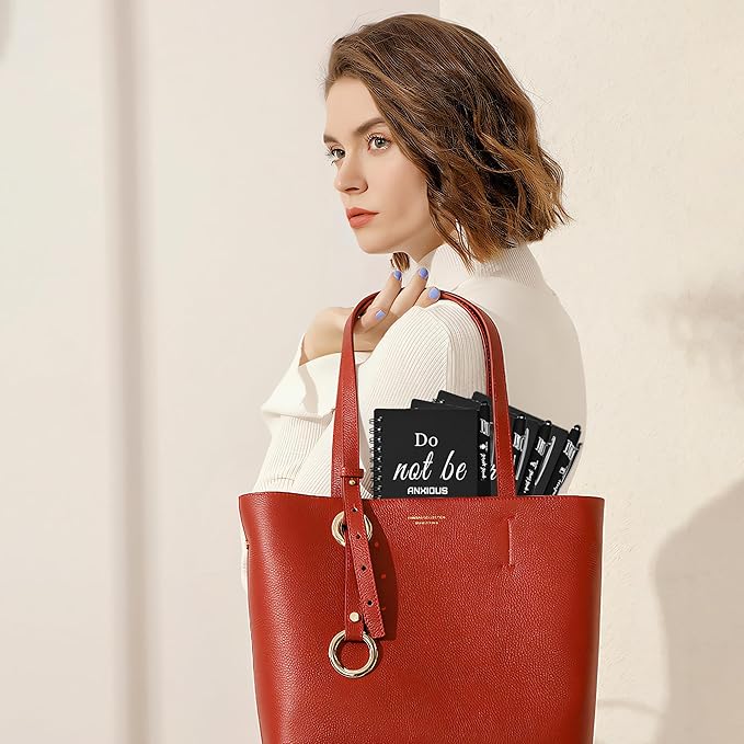 INSADA Christian Prayer Journal Spiral Black Notebooks Bulk Small Notepad with Pens - Small Notepads (4.13”x5.43”) - Christmas Gifts for male, Church Members & Bible Study Groups (30 sets Black)