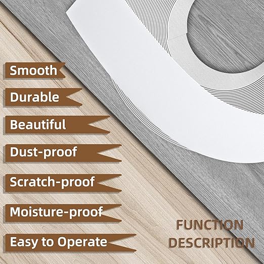 GSCIT Club Melamine Edge Banding, 3/4 inch x 25ft (19mm x 7.6m) White Edge Banding with Hot Melt Adhesive Pre-glued Cabinet Edge Banding Flexible White Veneer Edging for Plywood Furniture Table