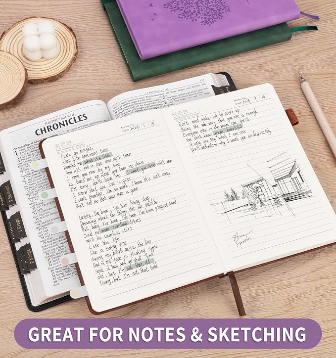 Lined Journal Notebook for Women Men, B5 Hardcover Leather Journals for Writing, 200 Pages Thick Paper, Daily Journal Notebook for Work, School, Note Taking, Business, Travel, College Ruled