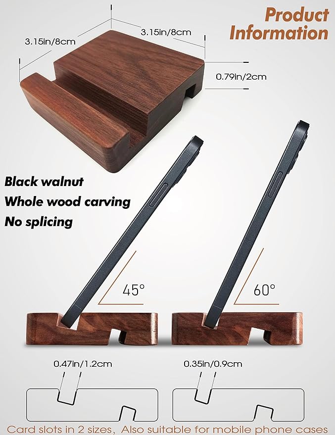 Cute owl pen holder Desk Organizer Decoration Pencil Holder Stand pen holder for desk phone stand for desk phone holder whole wood carving for office school Home office accessories gifts (dark brown)