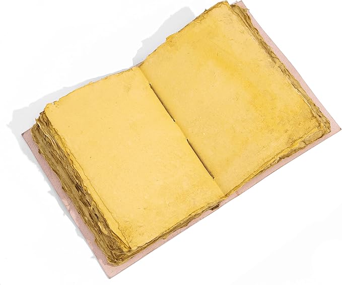 Handmade Leather Journal | Writing Notebook Diary | Bound Daily Notepad For Men & Women Unlined Paper Medium, writing pad for artist, sketch