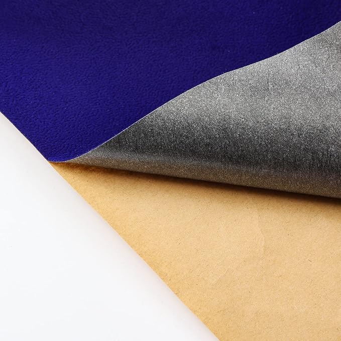 Removable Velvet Fabric Self Adhesive Felt Fabric Liner Blue Velvet Drawer Liner for Jewelry Drawer Craft Felt Fabric Sheet Art & Craft Making 14.2" x 98"