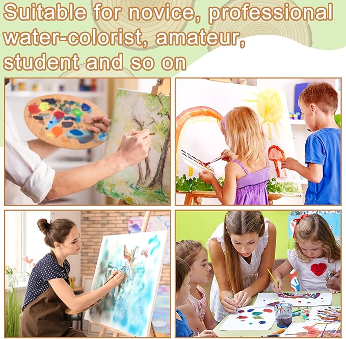 TaoBary 300 Pcs Watercolor Paper Sheet Bulk White Cold Press Paper Pack 110 lb 230 GSM Sketch Painting Watercolor Pad for Watercolorist Beginning Artists Adults Drawing Craft(10 x 7 Inch,230 GSM)