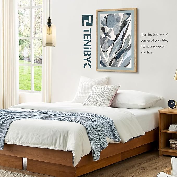 20x30 Poster Frame Set - 4 Pack, Textured Natural Solid Wood Picture Frame, Wall Gallery Frame - Wall Hanging