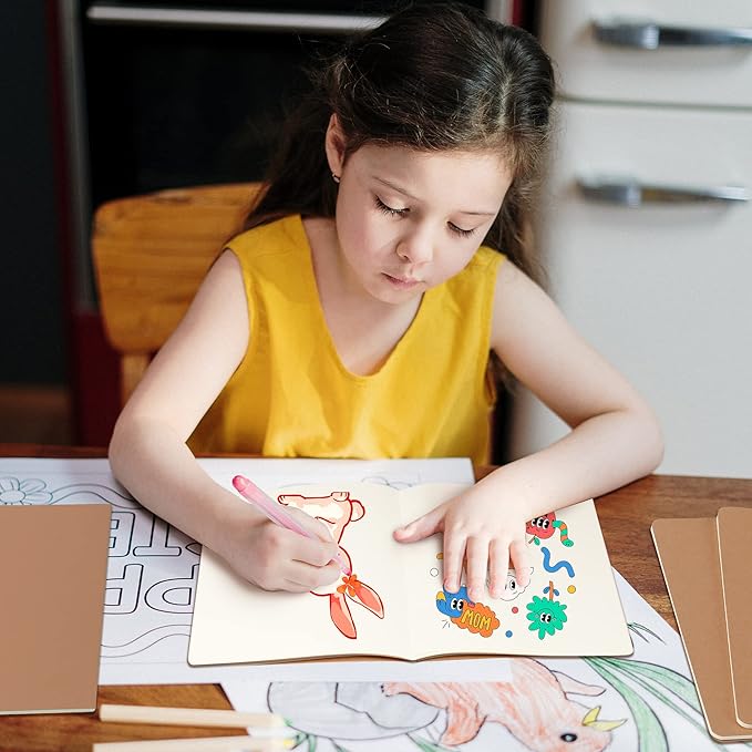 30 Pack Large B5 Blank Notebook & Journal Bulk, Kraft Cover, B5 Size, 7.6x10 inch, 60 Pages, Unlined Thick Paper, Composition Note Pad Sketchbook Set for Traveler Student Business Office