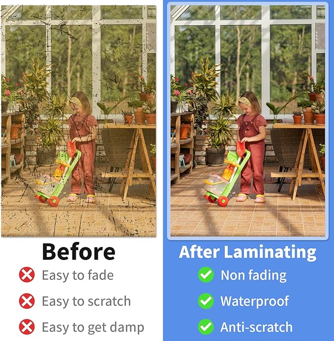 Thermal Laminating Pouches, FungLam Clear Laminating Sheets, 3 Mil Thickness Thermal Laminating Sheets, 8.9×11.4 Inch Laminator Sheets for Laminators, Clear Plastic Letter Size Sheets,100 Pack.