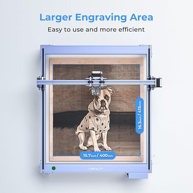 CREALITY FALCON 7500mW Laser Engraver, Laser Engraver and Cutter Machine for Beginners, Wood, Metal, DIY, Active Stop, Compresed Spot 0.06mm, 15.7"*16.3" Workspace