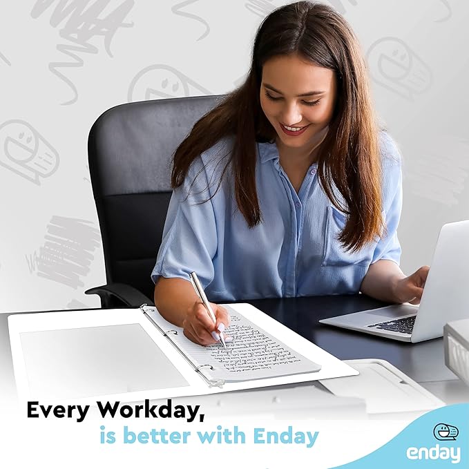 ½ Inch 3 Ring Binder .5 inch White Clear View Cover with 2 Inside Pockets, Colored School Supplies Office and Home Binders – by Enday