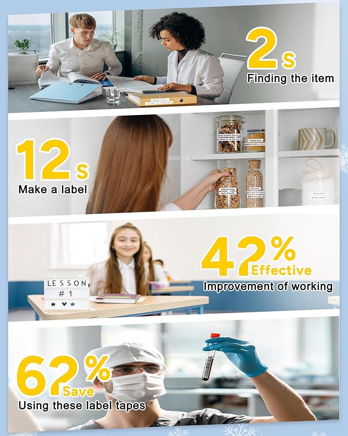 TITBIT 12mm Label Maker Tape Refill Compatible with Brother P Touch Label Tape TZe TZ Tape 0.47 Laminated 1/2" Black on White TZe-231 TZE231 for PTD210 PTD220 PTH110 PTE110 PTD410 PTP710BT, 2-Pack