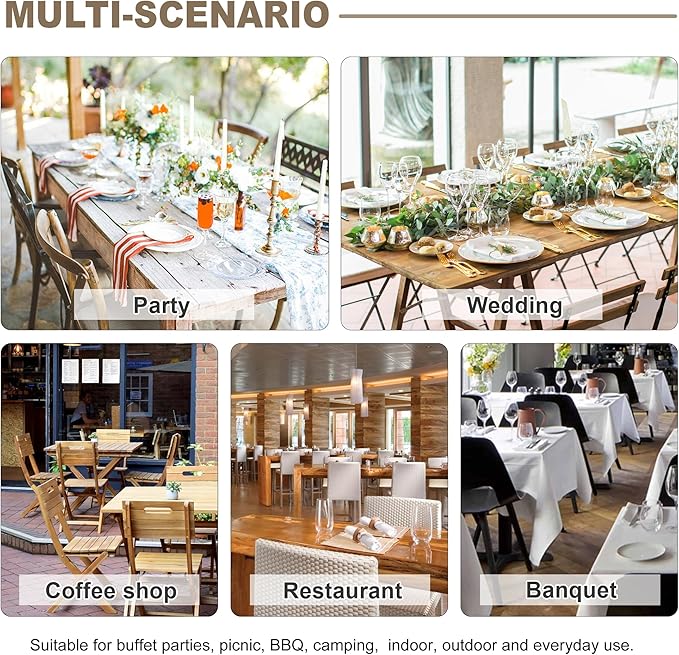 sancua 8 Pack Black Tablecloth 60 x 84 Inch, Rectangle Table Cloth for 4ft Tables - Stain and Wrinkle Resistant Washable Polyester Table Cover for Dining Wedding Banquet Party Buffet Restaurant