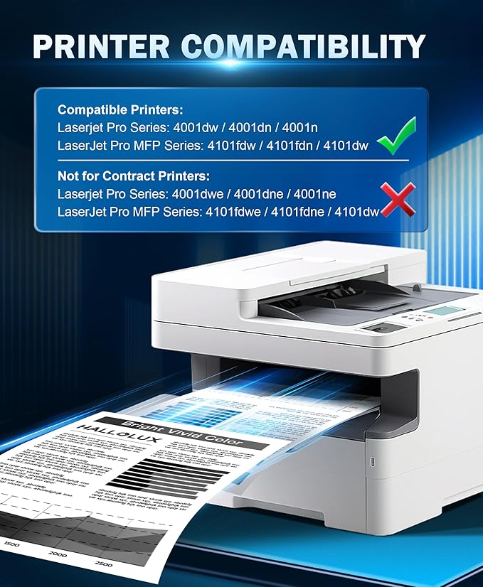 148X Toner Cartridge Replacement for HP 148A Toner Cartridge, W1480X Toner Compatible for HP Laserjet Pro 4001dwe 4001dn 4001dne 4001n 4001ne MFP 4101fdw 4101fdwe 4101fdn 4101fdne (1 Black No Chip)