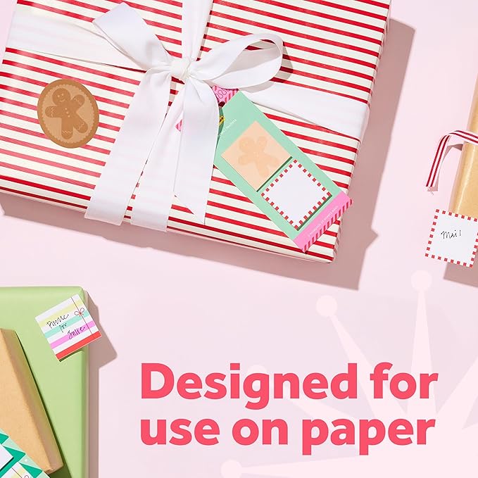 Post-it Jingle Sticky Notes, Gingerbread Man Design, 2 in. x 2.4 in., 1 Gingerbread-Shaped Christmas Themed Cute Sticky Note Pad with 50 Sheets