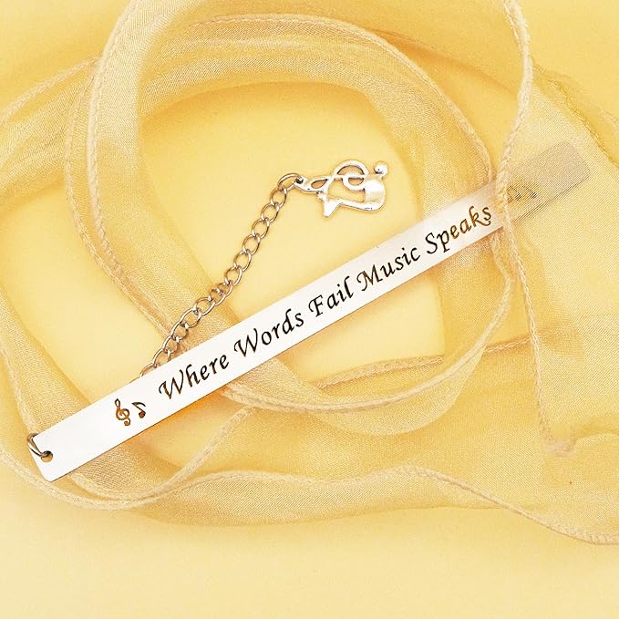 Music Bookmark Gifts for Music Lovers Bookish Bookworms Teacher's Day Graduation Gift for Teachers Students Back to School Birthday Christmas for Musicians Reading Lover Women Men