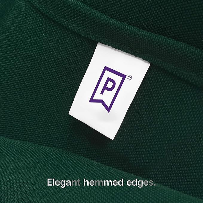 Gee Di Moda Rectangle Tablecloth - 90 x 132 Inch Hunter Green Table Cloth for 6 Foot Table with Floor-Length Drop - Heavy Duty Washable Fabric - 6 Ft Buffet Table, Holiday Party, Wedding & Baby Shower