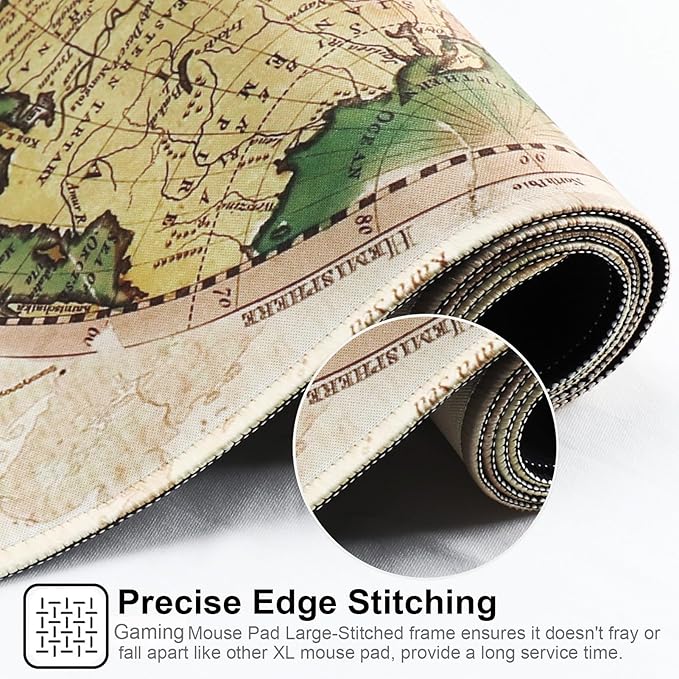 Professional Gaming Mouse Pad XXL & Computer Large Mouse Pad Table Mat(35.4x15.7x0.1IN, Ball)