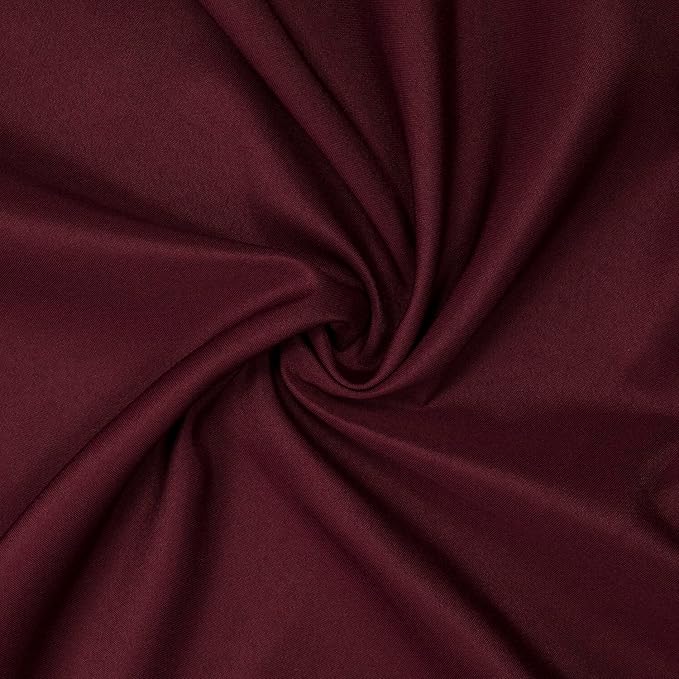 Gee Di Moda Rectangle Tablecloth - 90 x 156 Inch Burgundy - Heavy Duty Washable Polyester - 8 Ft Table, Holiday Party, Wedding & Baby Shower