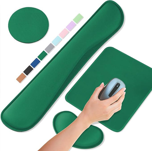 Office Ergonomic Memory Foam Computer Mouse and Keyboard Wrist Rest pad Support Carpal Tunnel, Wrist Rest for Keyboard and Mouse, Wrist Support Set