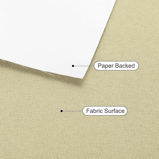 PATIKIL Book Binding Cloth, 51 x 11 Inches Book Cloth for Binding Repairing Fabric Surface Paper Backed Bookbinding Supplies, Beige