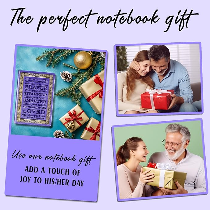 Purple A5 Lined Leather Journal Notebook,Inspirational Leather Journal Notebook for Men Women,200 Pages 100 Gsm Thick Ruled Paper Daily Diary for School,Travel,Business,Work (Purple)