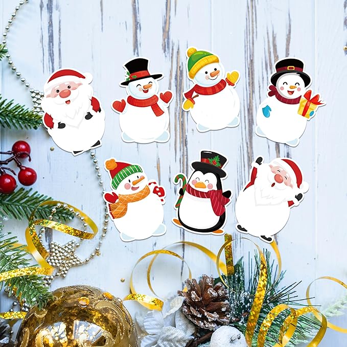 Christmas Sticky Notes, 240 Pages Snowman Self Adhesive Memo Pad Winter Christmas Snowman Sticky Note Self Stick Notes Memo Pads for Home, School, Office - Festive Holiday Design