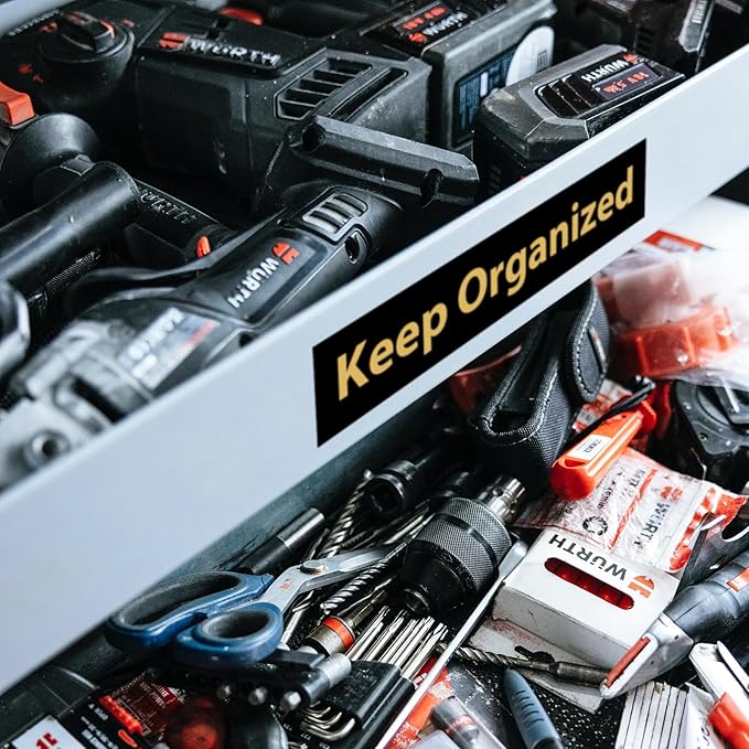 Label KINGDOM 24mm Gold on Black Label Tape Replacement for Brother P-Touch TZe-354 TZe354 1 Inch TZe Tape 24mm 0.94 Laminated Black Compatible with Brother Ptouch PTD600 PTP700 PTP750W PT2730, 3-Pack