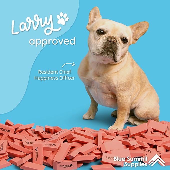 Blue Summit Supplies Pink Erasers, Bulk Erasers for Art, School, and Office Use, Classroom Set, 36 Pack