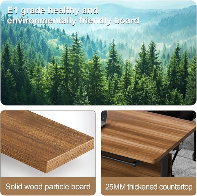 Conference Room Table with Flip-Top Design for Dynamic Meetings, Business Table Computer Desk with Heavy-Duty Frame,Foldable Seminar Meeting Tables for Home Office (6, C, 47.2IN)