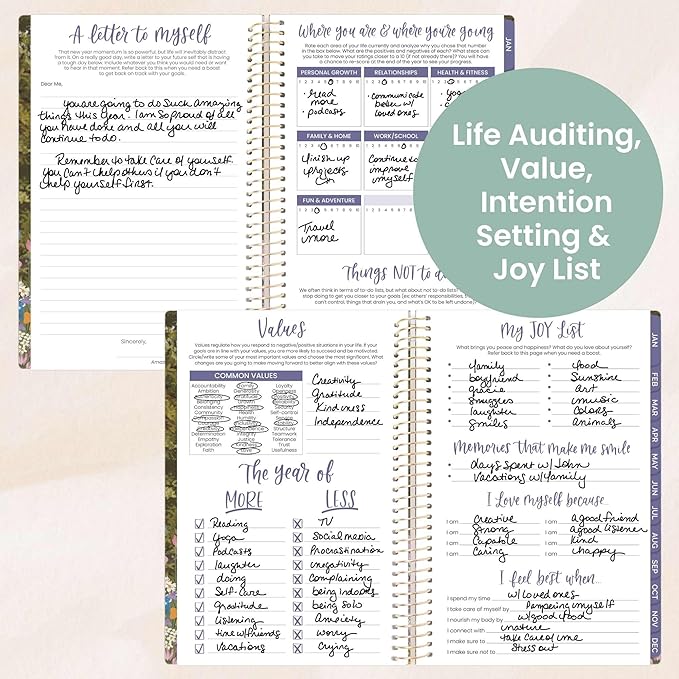 bloom daily planners 2026 Planner (January - December) Calendar Year Organizer - 5.5” x 8.25” - Weekly & Monthly Agenda Book with Stickers & Bookmark - Wildflower Mountainside