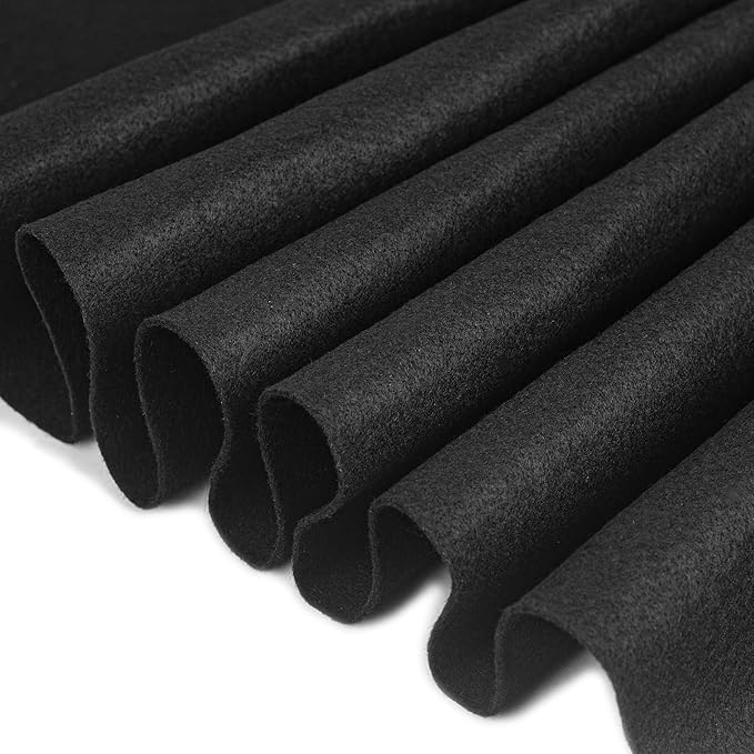 Felt Fabric 1.8 mm Thick 36" x 72" - Soft Durable Felt by The Yard Felt Sheets for Arts and Crafts, DIY Sewing, Crafting Projects (Black) ﻿ ﻿ ﻿ ﻿ ﻿ ﻿ ﻿ ﻿ ﻿