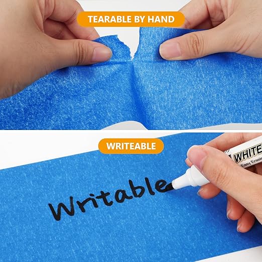 NEOACT 3 Rolls Blue Painters Tape - 4 Inch x 55 Yards Painters Tape,Multi-Surface No Residue Masking Tape for Painting,Home Improvement,Automotive,DIY Craft Arts